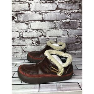 Merrell Spirit Tibet Low Espresso Dark Cinnamon Fur Booties Shoes Women Sz 7M US